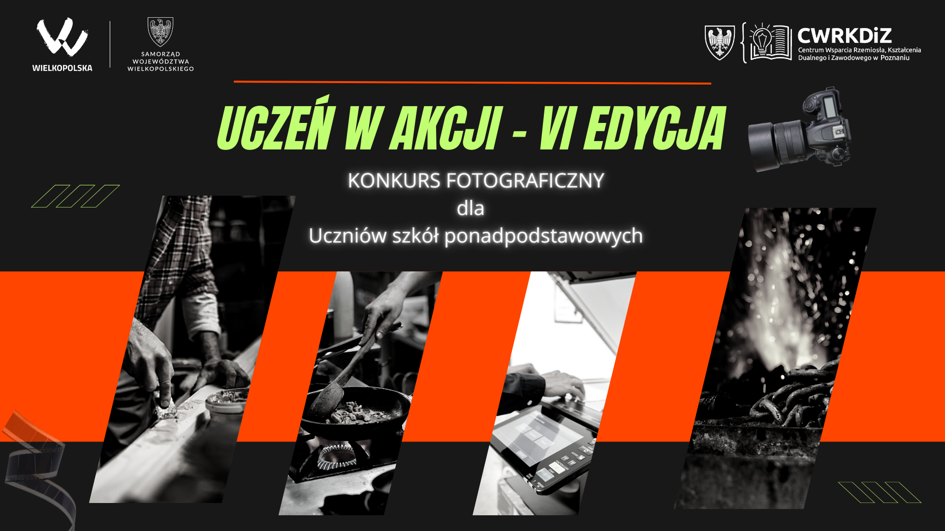 Black Orange Modern Skate Competition Poster (Prezentacja)